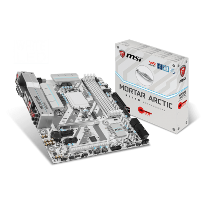Материнська плата MSI H270m Mortar Arctic (s1151, Intel H270, PCI-Ex16), 4 x DDR4 DIMM