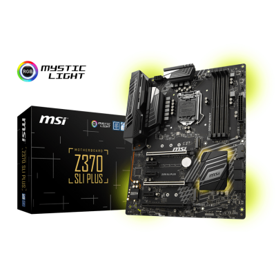 Материнська плата MSI Z370 SLI Plus (s1151, Intel Z370, PCI-Ex16), 4 x DDR4 DIMM, RAID.
