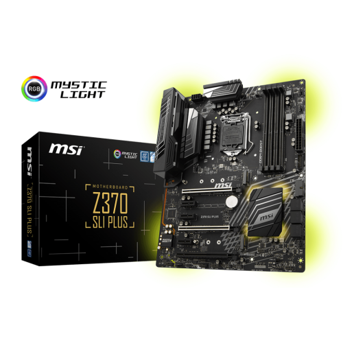 Материнська плата MSI Z370 SLI Plus (s1151, Intel Z370, PCI-Ex16), 4 x DDR4 DIMM, RAID.