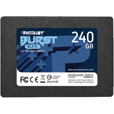 Накопичувач 2.5" SSD 240GB Patriot BURST (PBE240GS25SSDR)