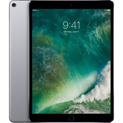 Планшет 10.5" Apple iPad Pro Wi-Fi 256Gb Silver (MPDY2FD/A), 10.5" IPS (2224x1668) емкостный MultiTouch, Apple A10X, RAM 4 ГБ, 256 ГБ встроенной памяти, Wi-Fi, Bluetooth 4.2, основная камера 12 Мп, фронтальная - 5 Мп, A-GPS