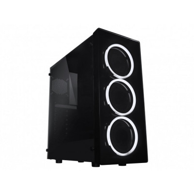 Корпус Raidmax NEON черный Middletower без БЖ, ATX/mATX/mITX,2*2.5"(SSD); 2*3.5"(HDD)