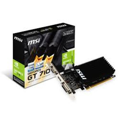 Відеоадаптер GT710 1024MB DDR3 64Bit MSI (GT 710 1GD3H LP) (DVI, HDMI, VGA)