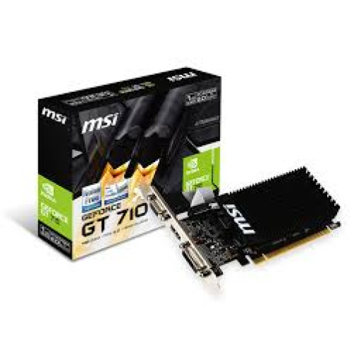 Відеоадаптер GT710 1024MB DDR3 64Bit MSI (GT 710 1GD3H LP) (DVI, HDMI, VGA)