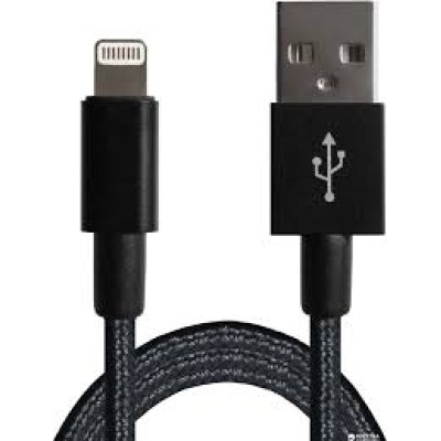 Кабель USB Lightning(M) 1 m в оплітці