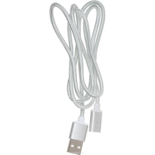 Кабель USB 2 Micro 5PM 1 m в оплітці (White)