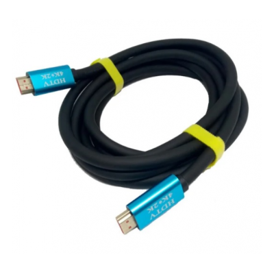 Кабель для монітора HDMI - HDMI, 5 м, v2.0, 4Kx2K, 2 фільтра, (YT-HDMI(M)/(M)4KV2.0-5.0m)