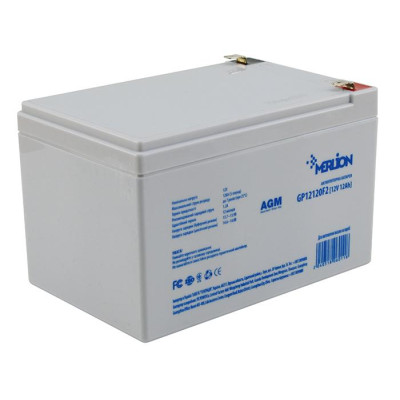Акумулятор для ДБЖ MERLION AGM GP12120F2 12-12, 12V 12Ah (6011)
