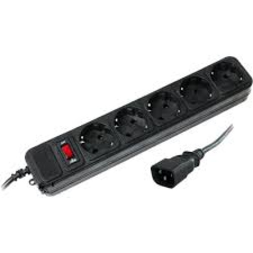 Мережевий фільтр MERLION B518 UPS, 1.8м, 5 розеток, викл. переріз 0.75