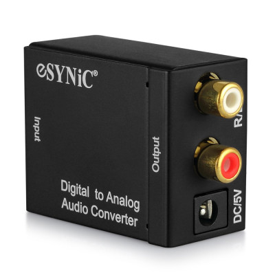 Конвертер Digital Optical Coaxial Toslink to Analog RCA Audio 