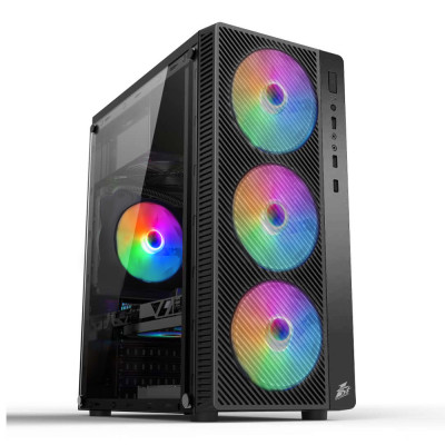 Корпус 1stPlayer A7-500BS-G6 Black 500W