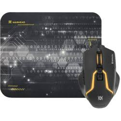 Мишка Defender Warhead MP-1400, USB (kit миша+килимок)