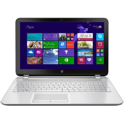 Ноутбук HP Pavilion 15-n087sr (F4U27EA)(TFT 15,6" LED/Core i3-4005U 1.7/4096/1000/DVD-SM/R8670M 1024Mb/HDMI/Cam/WLAN/BT/Windows 8)White