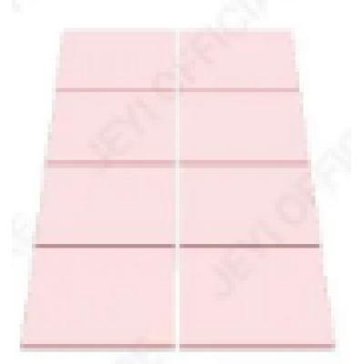 Термопрокладка JEYI, 5 W/mK, 15*15*0.4 (10шт) blister, Pink