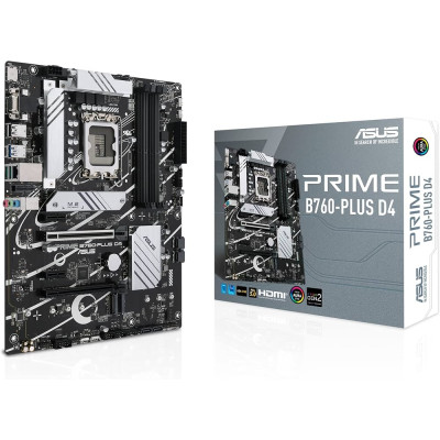 Материнська плата Asus Prime B760-PLUS D4 (s1700, Intel B760M, PCI-Ex16, M.2, 4xDDR4) 