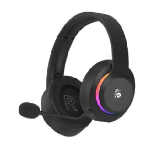 Навушники A4 Tech GR520 Black із мікрофоном, RGB підсвічування, Bluetooth + 2.4GHz + 3.5 jack