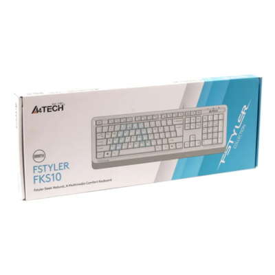 Клавіатура A4 Tech FKS10 USB White