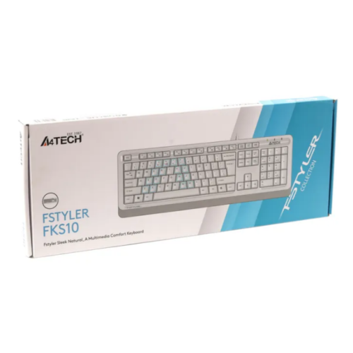 Клавіатура A4 Tech FKS10 USB White