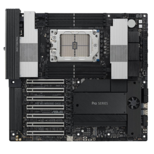 Материнська плата Asus Pro WS WRX90E-SAGE SE, (sTR5, WRX90, PCI-Ex16, M.2, 8xDDR5 ECC)