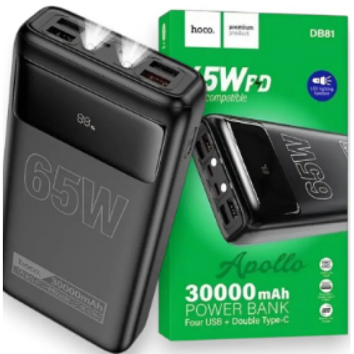 Портативні акумулятори (Power Bank) Hoco DB81 30000mAh 65W PD