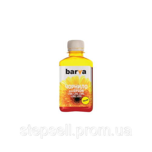 Чорнило BARVA EPSON L100/L210/L300/L350/L355 (T6644) 180г YELLOW (L100-405)