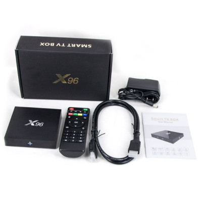 Медиаплеер AmiBox X96, Mali-450, CPU: ARM Cortex-A53 1.5GHz,Quad Core, RAM: 2G, ROM: 16G, Android 6
