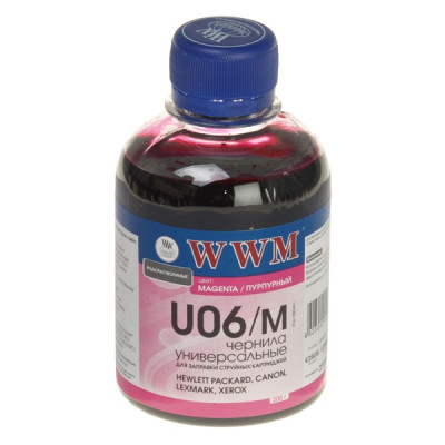 Чорнило WWM Canon/Lexmark/Xerox Universal Magenta, (U06/M) 200 г