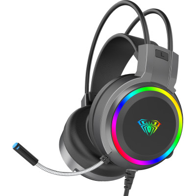 Навушники Aula S608 Wired Gaming Headset Black із мікрофоном (6948391235509)