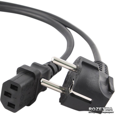 Кабель Power для ПК, 1.5 м PC-186 CEE7/7-C13-CCA15, 0.5mm, для компьютера , OEM Q15/180
