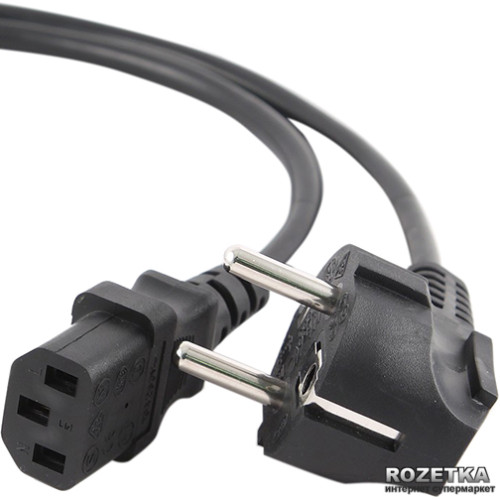 Кабель Power для ПК, 1.5 м PC-186 CEE7/7-C13-CCA15, 0.5mm, для компьютера , OEM Q15/180