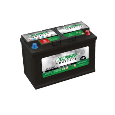 Акумулятор для ДБЖ JELPOWER GEL 12V 102Ah, Black, ( 235 х 170 х 340 ), 28 kg