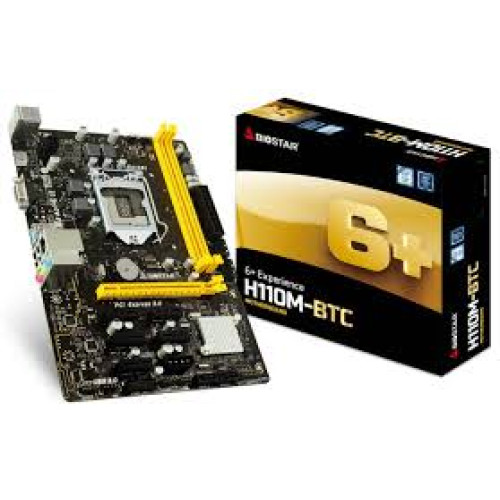 Материнська плата Biostar H110M-BTC (S-1151, H110) 2xDDR4 2400