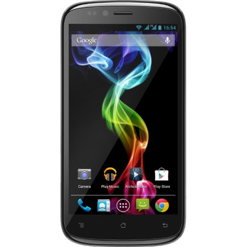Мобильный телефон Archos 53 Platinum, 5.3" (960x540), Qualcomm Snapdragon 200 (1.2 ГГц), 1 Гб, 4 Гб, Adreno 306, Основная камера 8 Мп, Фронтальная камера 2 Мп, Dual-SIM, 3G+, Android 4.1, 2100 мАч.