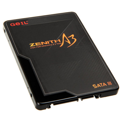 Накопичувач 2.5" SSD 60GB Geil Zenith A3 (GZ25A3-60G) 540MB/s /150MB/s SandForce 2281 SATA III 