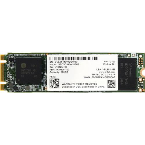 Накопичувач M.2 SSD 180GB Intel (SSDSCKKW180H6X1)