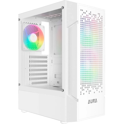 Корпус Gamdias AURA GC7 WH ARGB, Miditower, ATX, Micro - ATX, Mini - ITX, (4711514500684), без БЖ