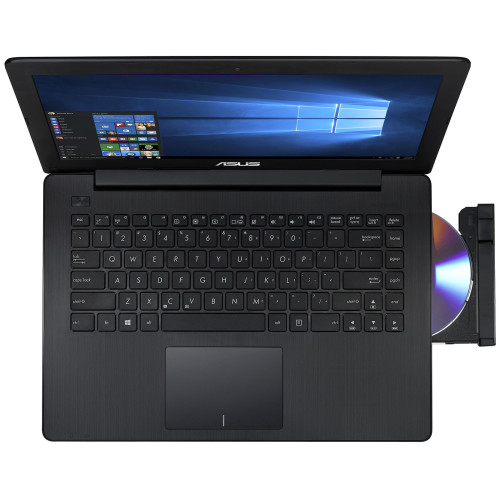 Ноутбук Asus X453S (X453SA-WX080T) 14" (1366x768) HD LED, глянцевый, Intel Pentium N3700 (1.6 ГГц), RAM 4 ГБ, HDD 1 TБ, Intel HD Graphics, DVD Super Multi, LAN, Wi-Fi, Bluetooth, веб-камера, Windows 10, Black