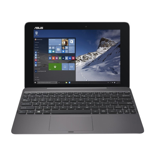 Планшет Asus Transformer Book T100H (T100HA-FU030T) 10.1" IPS (1280x800) MultiTouch, Intel Atom x5-Z8500 (2.24 ГГц), RAM 4 ГБ, 128 ГБ встроенной памяти + microSD, Wi-Fi 802.11a,c, Bluetooth 4.1, основная камера 2 Мп, ОС Windows 10, 580 г, серый, док-