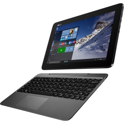 Планшет Asus Transformer Book T101H (T101HA-FU006T) 10.1" IPS (1280x800) MultiTouch, Intel Atom x5-Z8500 (2.24 ГГц), RAM 2 ГБ, 64 ГБ встроенной памяти + microSD, Wi-Fi 802.11a,c, Bluetooth 4.1, основная камера 2 Мп, Windows 10, 580 г, серый, док-стан