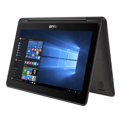 Ноутбук Asus Transformer Book Flip TP201S (TP200SA-FV0010T), 11.6" (1366x768) HD LED, глянцевый, Intel Celeron N3050 (1.6 ГГц), RAM 4 ГБ, 500 ГБ, Intel HD Graphics, без ОД, Bluetooth 4.0, Wi-Fi, LAN, веб-камера, Windows 10, Gray