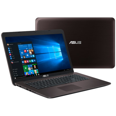 Ноутбук Asus K756U (K756UJ-TY084T) 17.3" (1600x900 ) HD, глянцевый, Intel Core i5-6200U (2.3 ГГц), RAM 8 ГБ, HDD 1 ТБ + 128GB SSD, nVidia GeForce GTX 920M, 2 ГБ, DVD Super Multi, LAN, Wi-Fi, Bluetooth, веб-камера, Windows 10, Dark Brown