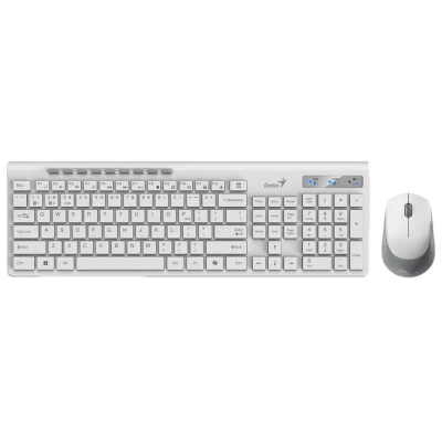 Клавіатура Genius SlimStar 8230, Keyb + Mouse, USB, White (31340015423)