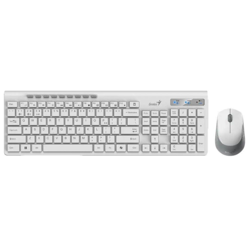 Клавіатура Genius SlimStar 8230, Keyb + Mouse, USB, White (31340015423)