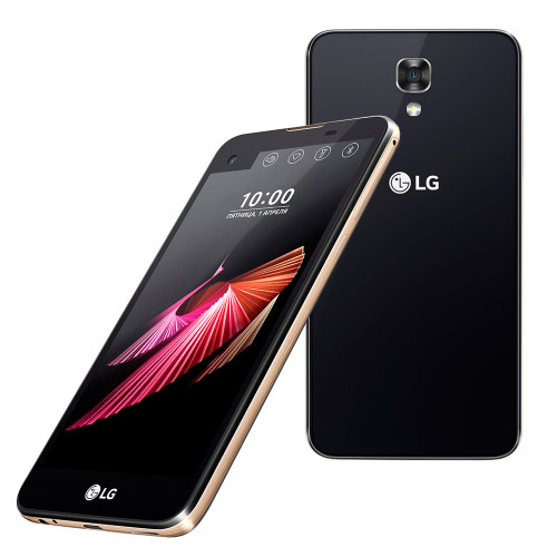 Мобильный телефон LG X Screen K500N, Экран 4.93" HD (1280x720) IPS, 1.76" Second Screen (520x80), Qualcomm Snapdragon 410 (1.2 ГГц), ОЗУ 2 ГБ, 16 ГБ встроенной памяти + поддержка карт microSD, основная камера 13 Мп + фронтальная 8 Мп, Bluetooth,