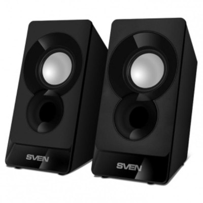 Колонки Sven 300 Black, система 2.0, потужність 6 Вт (00410075)