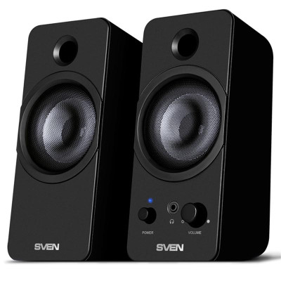 Колонки Sven 430 Black, система 2.0, потужність 6 Вт (00410079)