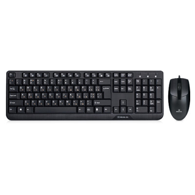 Клавіатура REAL-EL Standard 505 Kit, Black, USB (EL123100013)