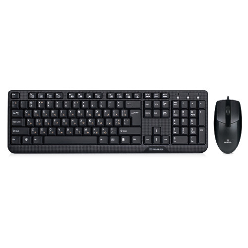 Клавіатура REAL-EL Standard 505 Kit, Black, USB (EL123100013)