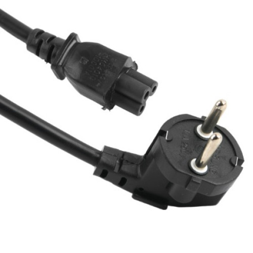 Кабель Power для ноутбука Schuko PC-186 CEE7/7-IEC C15, 1.5M, 0.75mm, для ноутбука, OEM Q25/300