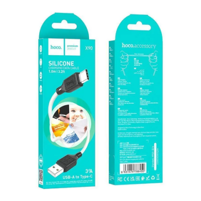 Кабель Type-C - Type-C, 1 m Hoco X90 Silicone